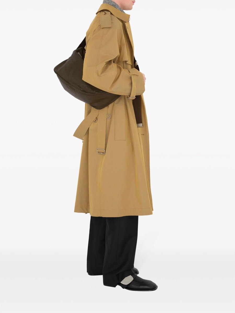 Trenci Burberry vintage check neutru din bumbac - Img 3