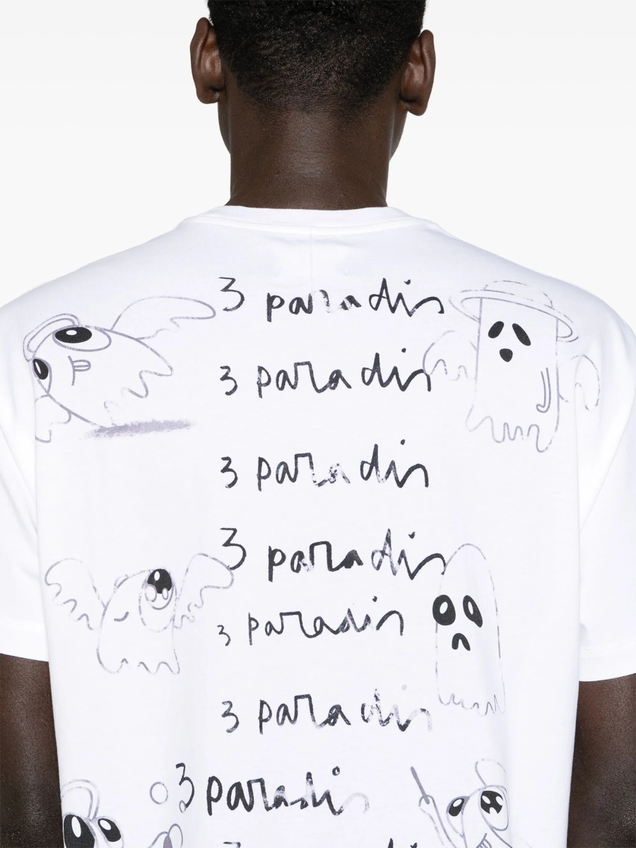 Tricou 3.PARADIS alb - Img 5