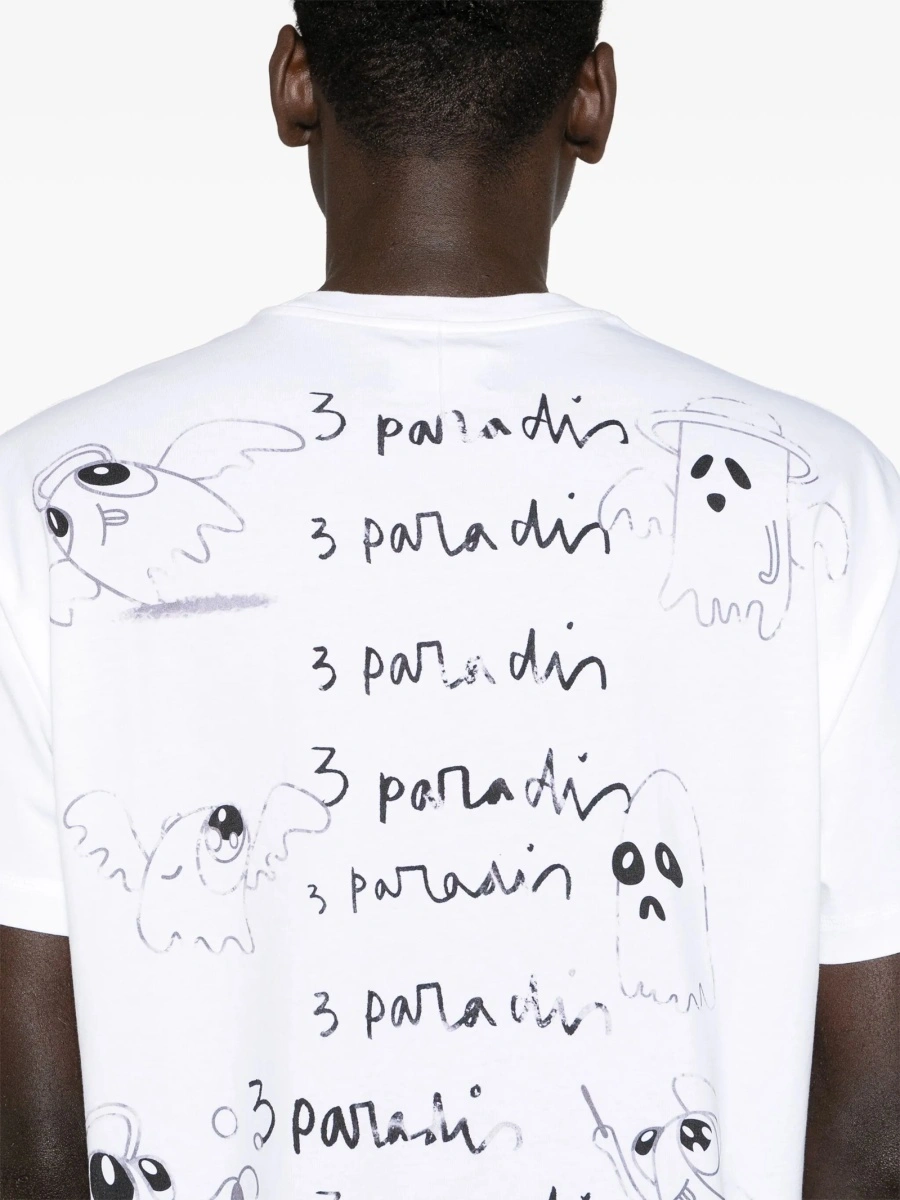 Tricou 3.PARADIS alb - Img 5