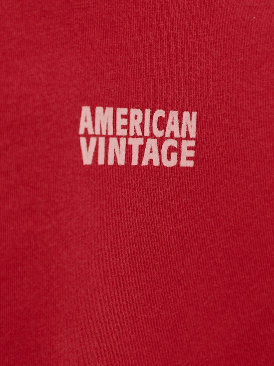 Tricou American Vintage rosu - Img 5