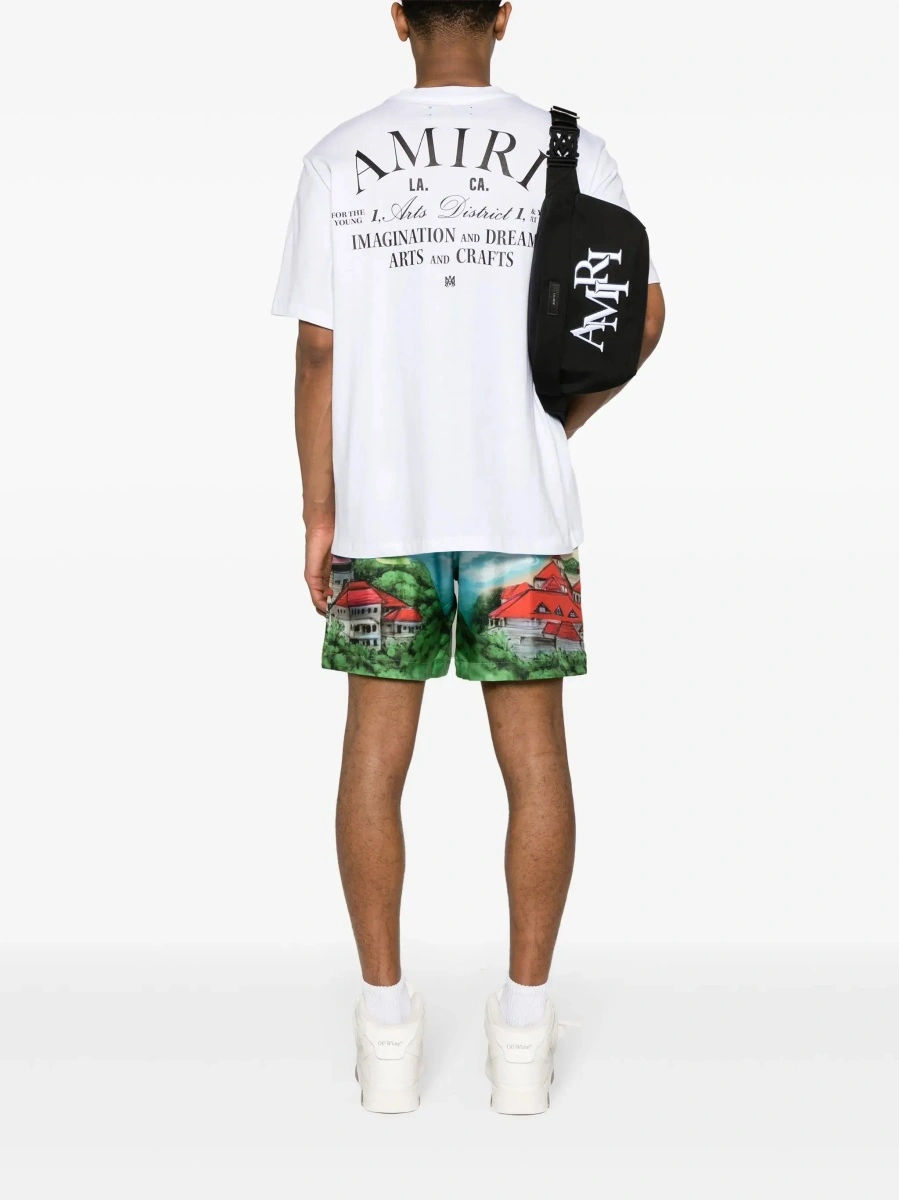 Tricou AMIRI alb din bumbac - Img 3