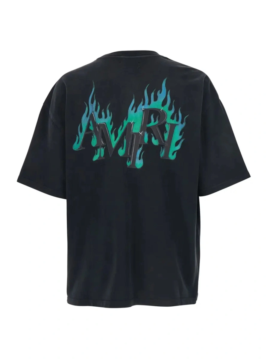Tricou AMIRI negru din bumbac - Img 2