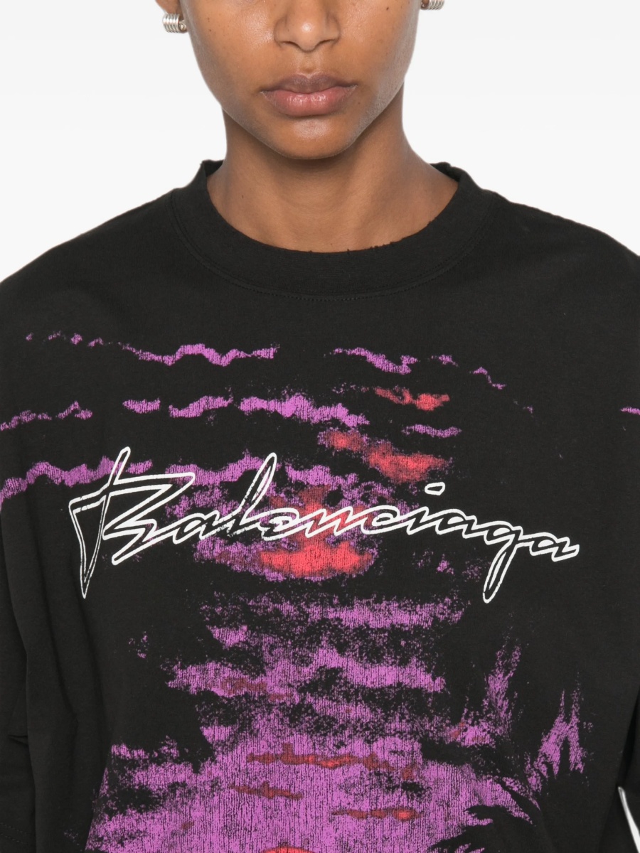Tricou Balenciaga negru - Img 5