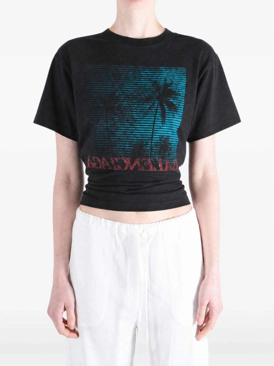 Tricou Balenciaga negru - Img 2