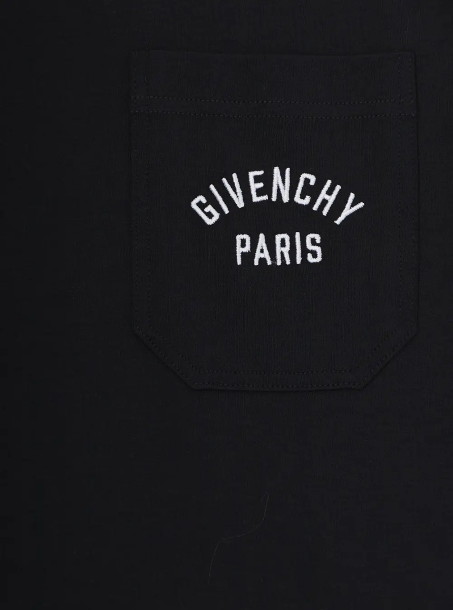 Tricou Black T-shirt with logo on the front for Kids - Img 3