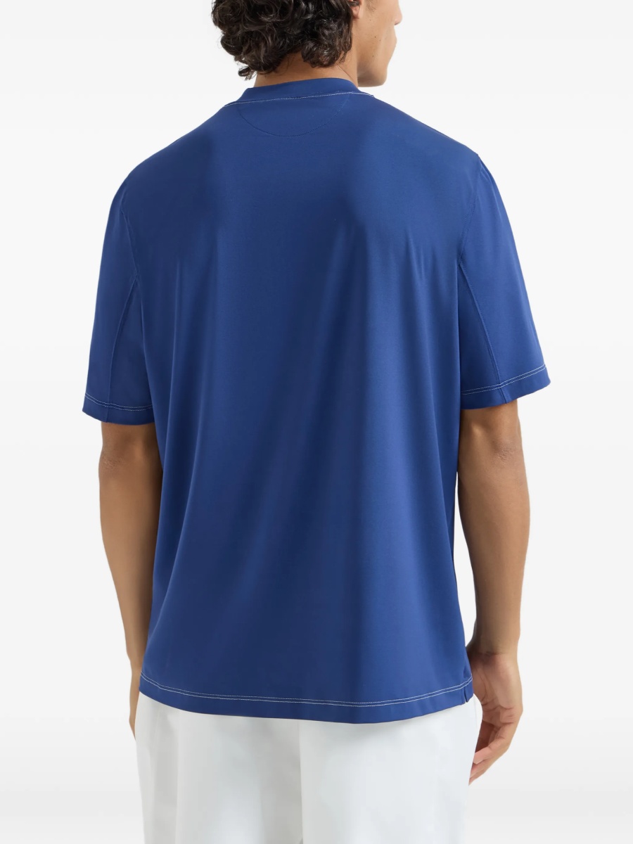 Tricou Brunello Cucinelli albastru - Img 4