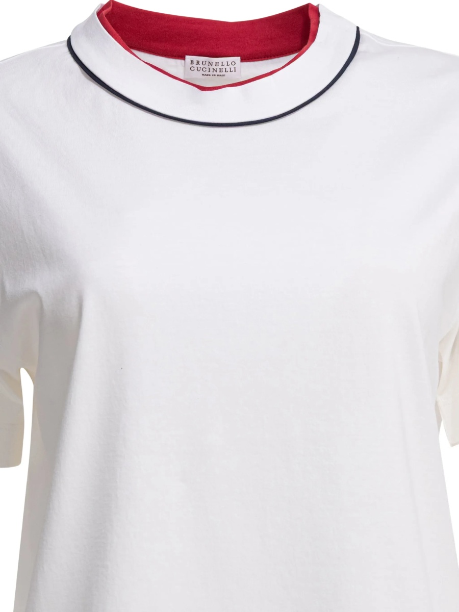 Tricou Brunello Cucinelli alb - Img 3