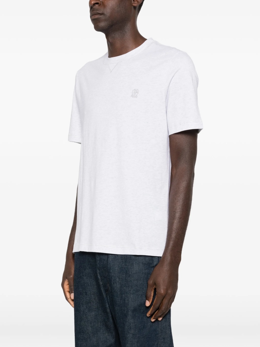 Tricou Brunello Cucinelli gri - Img 3