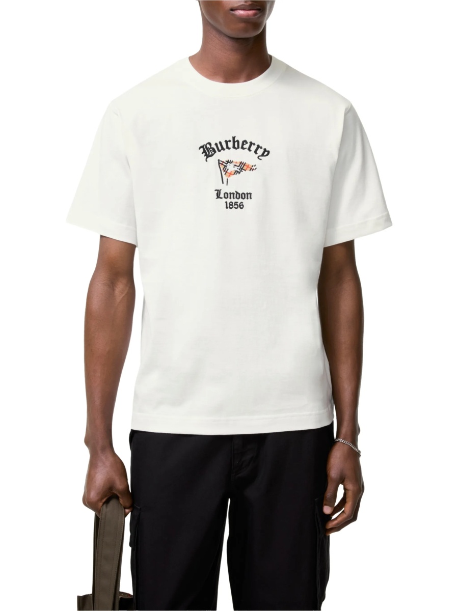 Tricou Burberry neutru din bumbac - Img 2