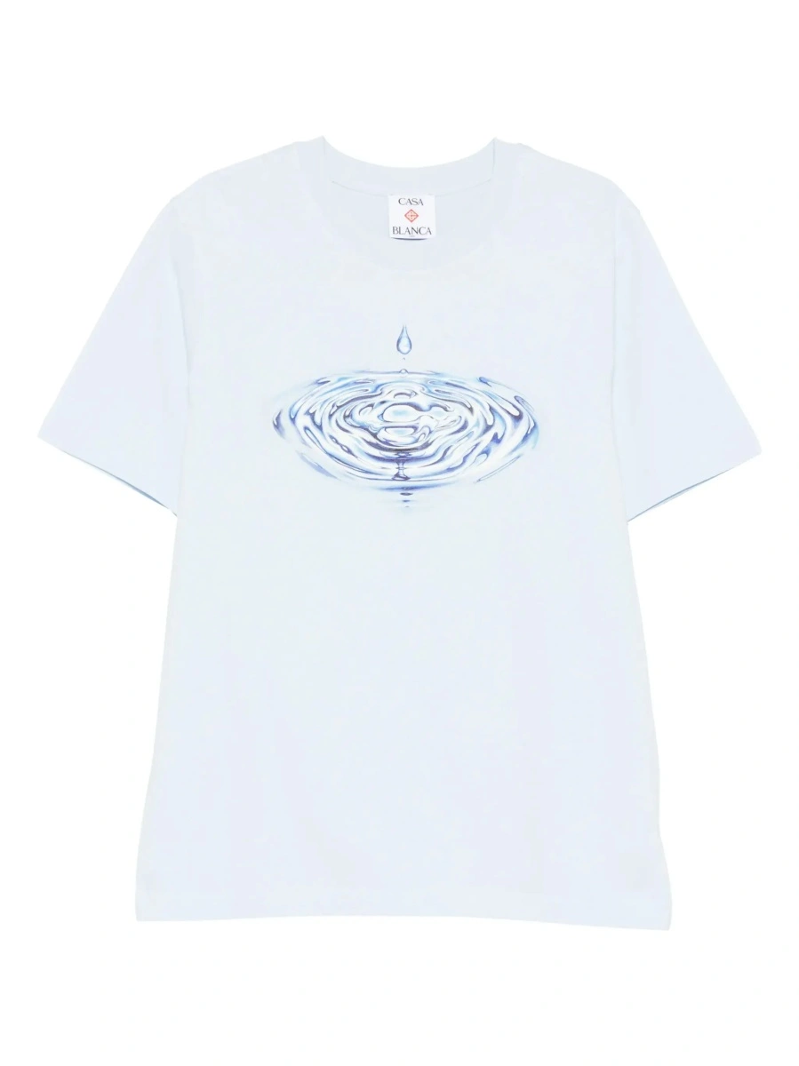 Tricou Casablanca albastru din bumbac - Img 8