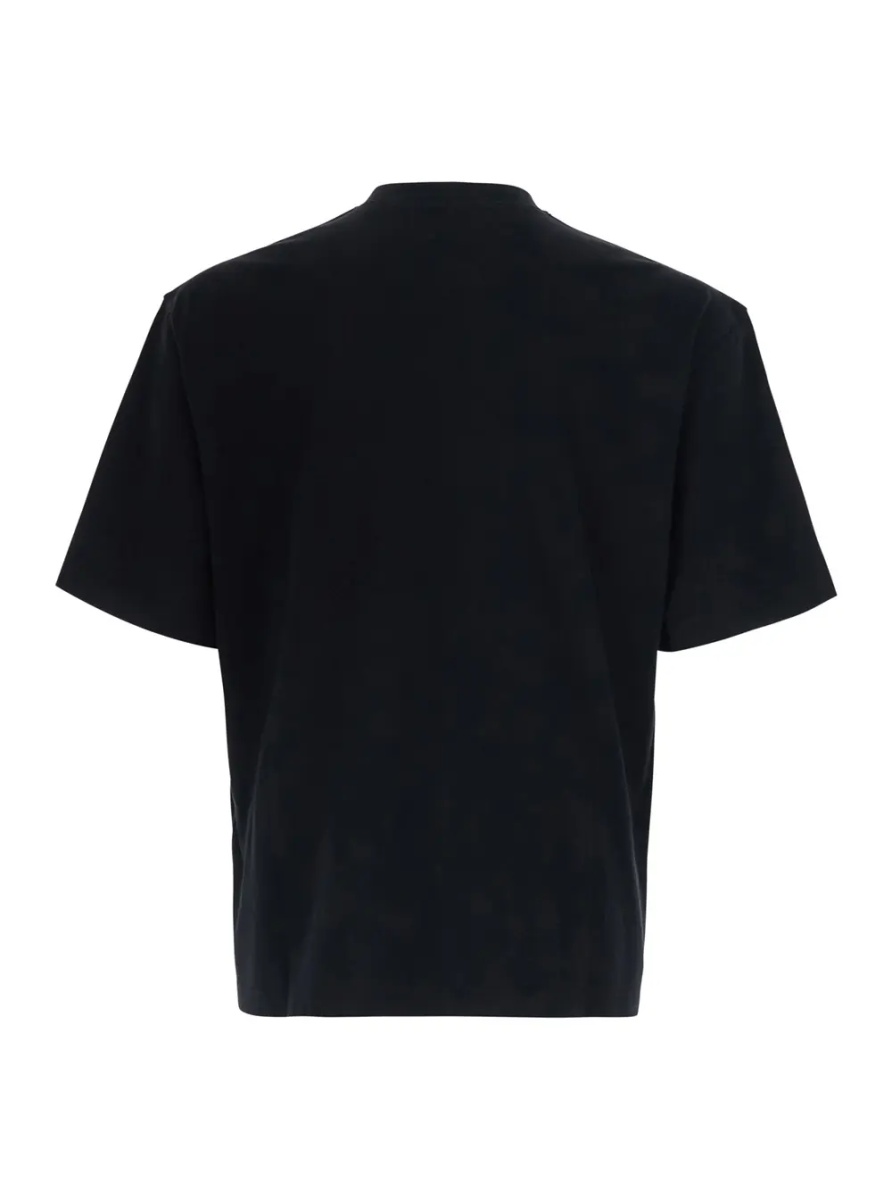 Tricou Crew Neck Heavyweight with short sleeves and patch, Tech Fabric, Black, Man - Img 2