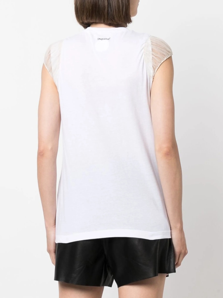 Tricou DSQUARED2 alb - Img 4
