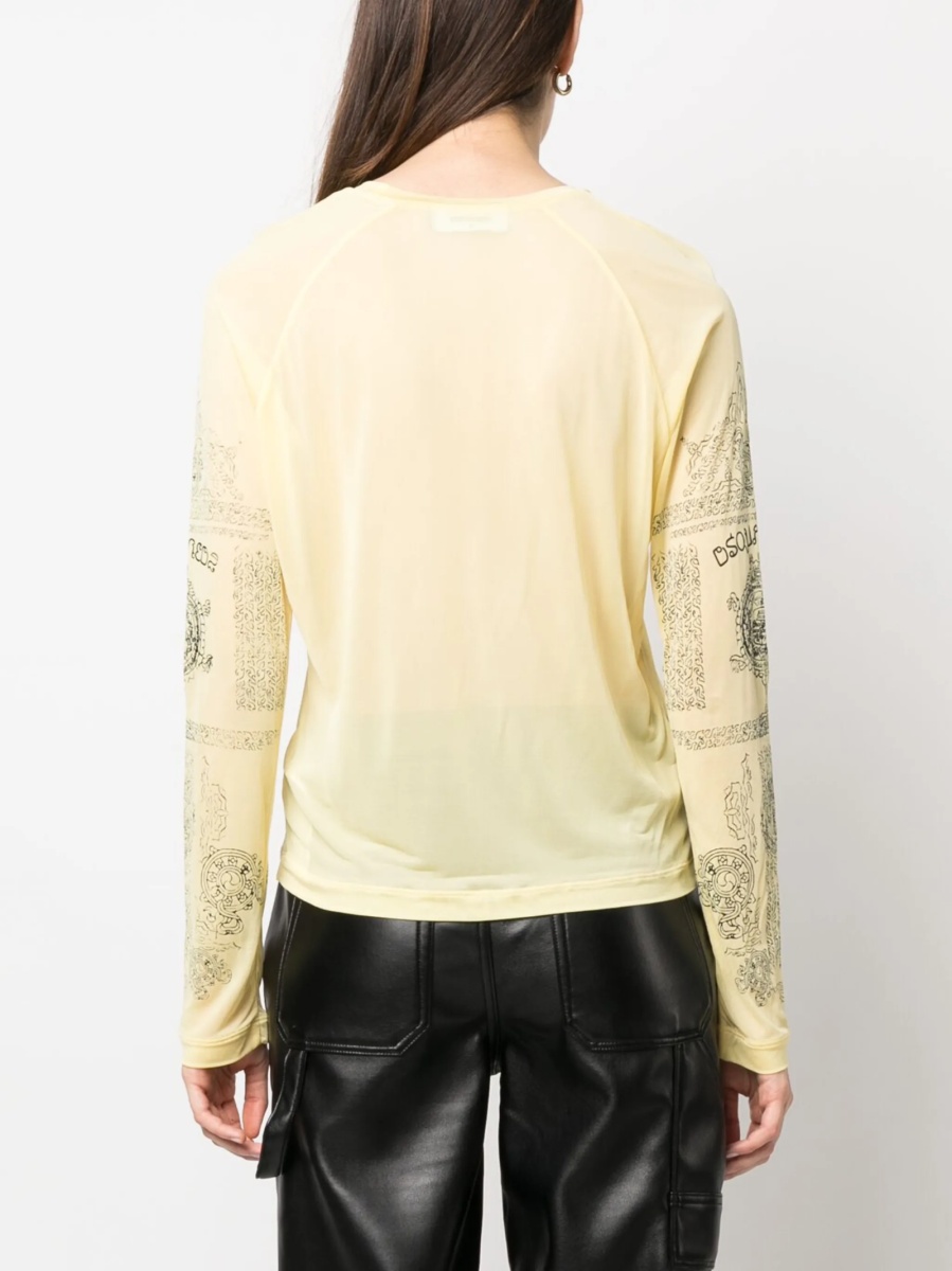 Tricou DSQUARED2 galben - Img 4
