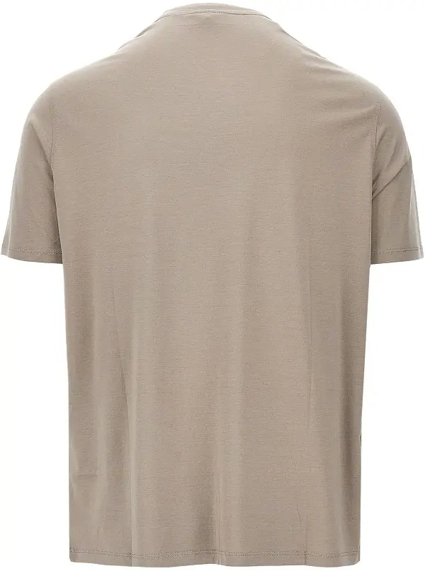 Tricou Emporio Armani din lyocell si jerse - Img 3