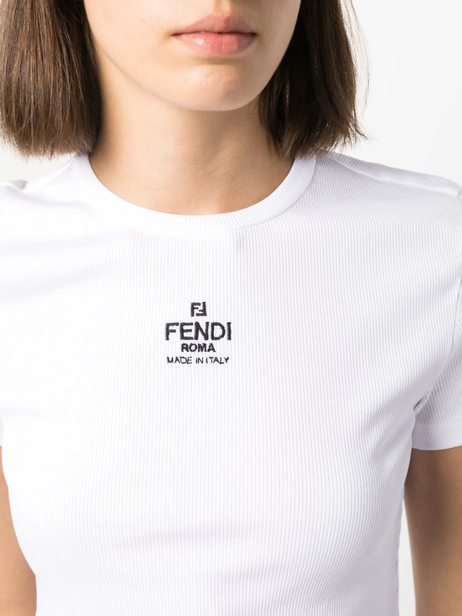 Tricou Fendi alb - Img 5