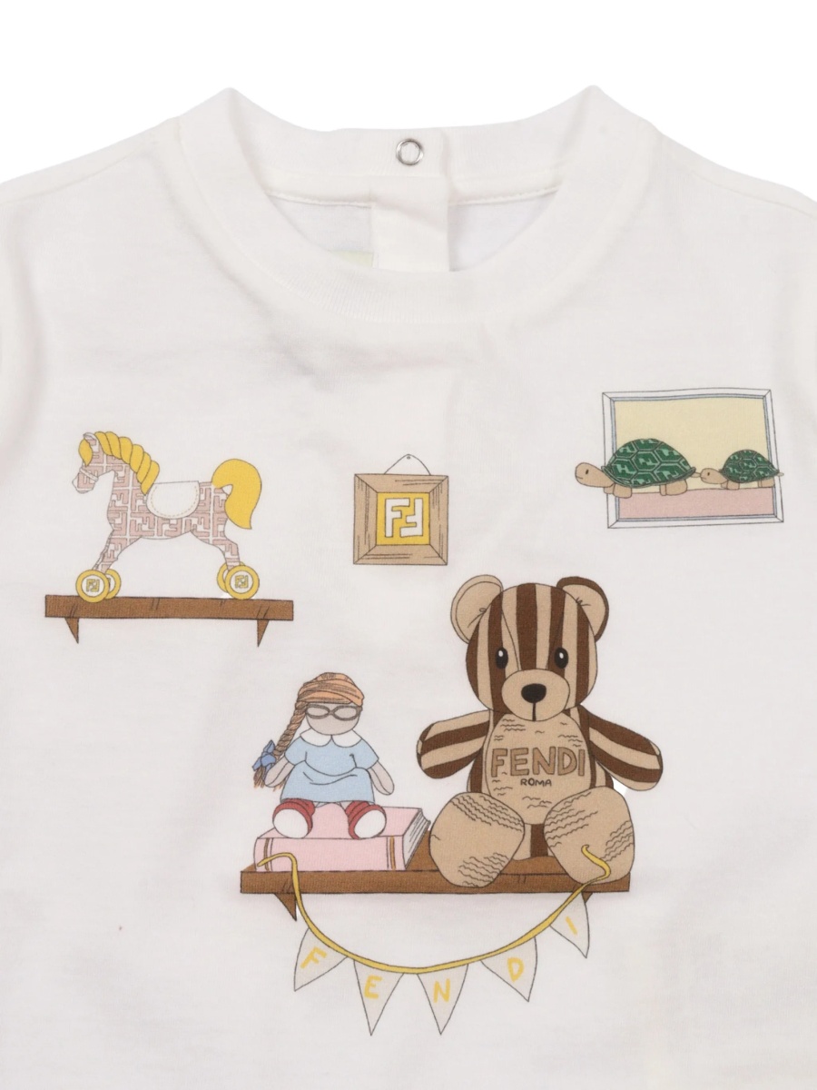 Tricou Fendi alb - Img 3