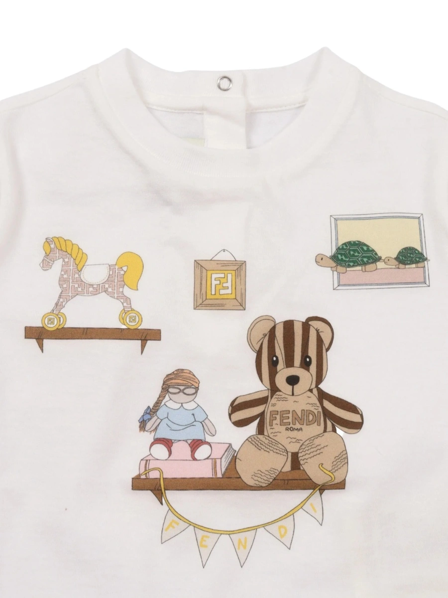 Tricou Fendi alb - Img 3