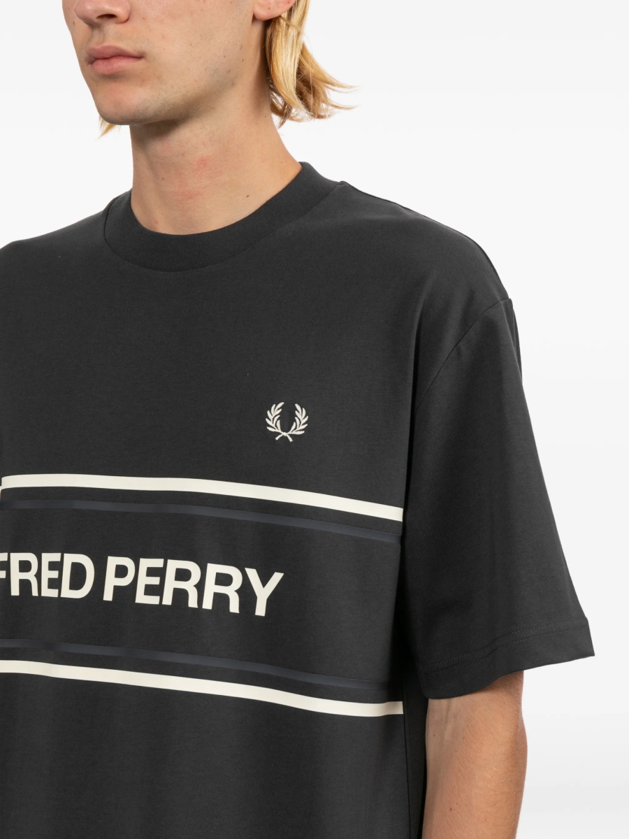 Tricou Fred Perry gri - Img 5