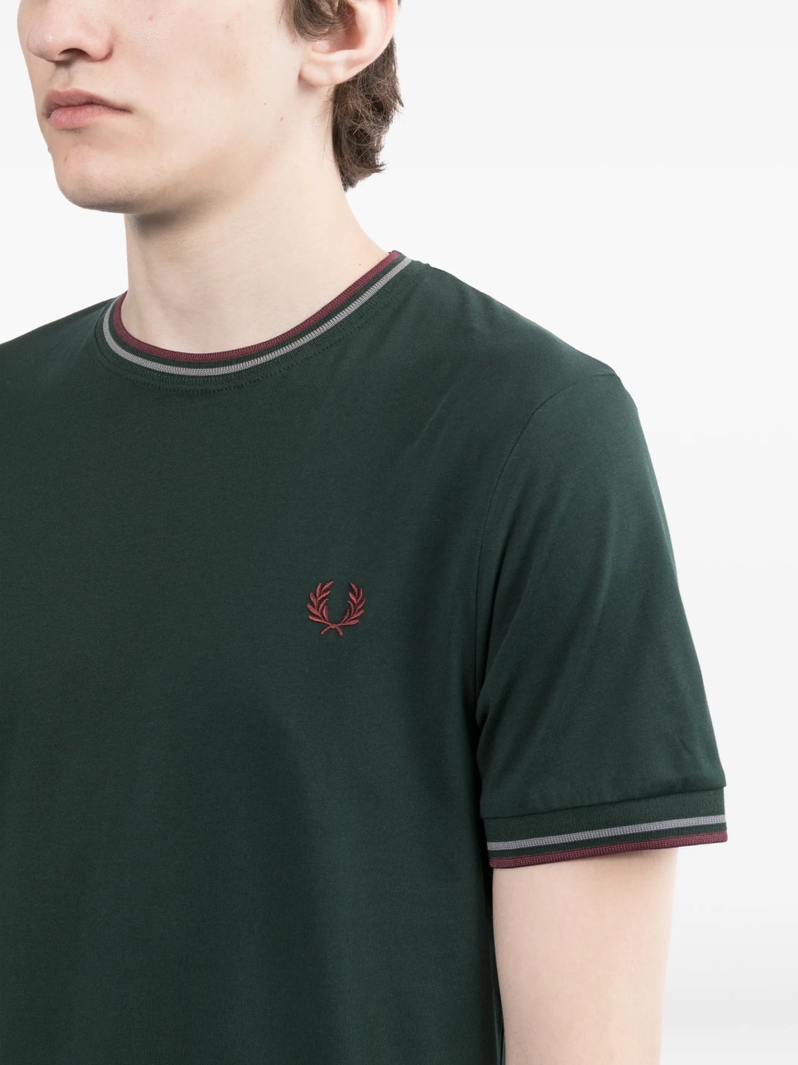 Tricou Fred Perry verde - Img 5