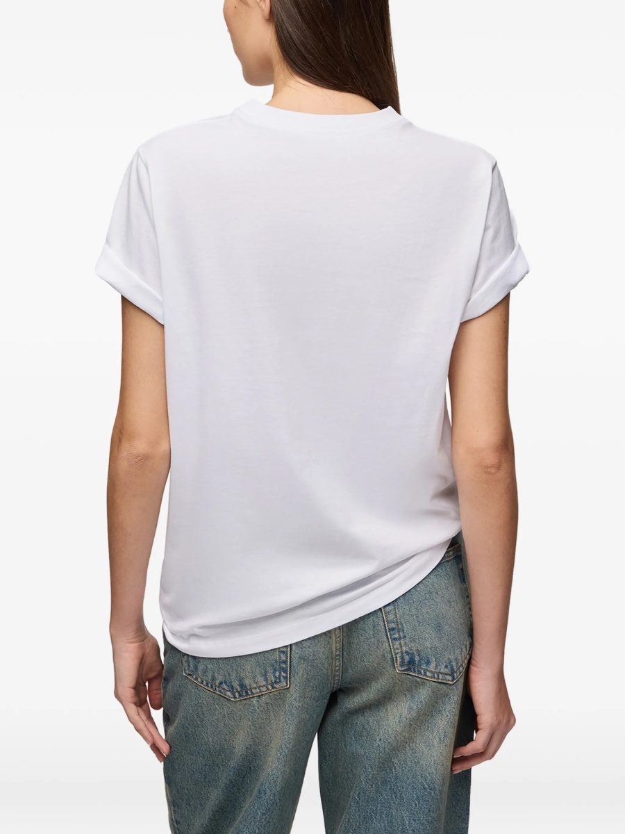 Tricou Ganni alb - Img 4