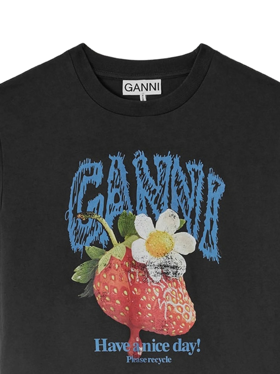 Tricou Ganni negru - Img 2
