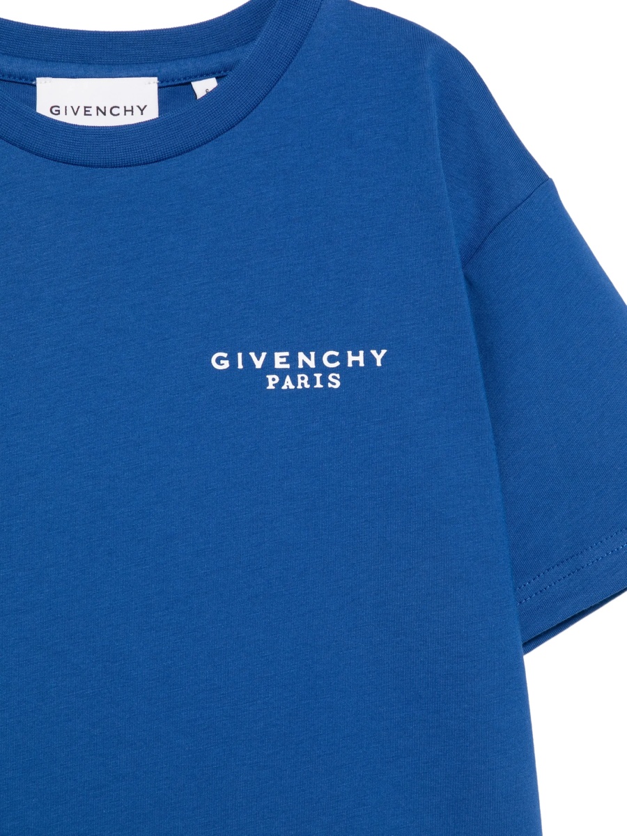 Tricou Givenchy albastru din bumbac - Img 3