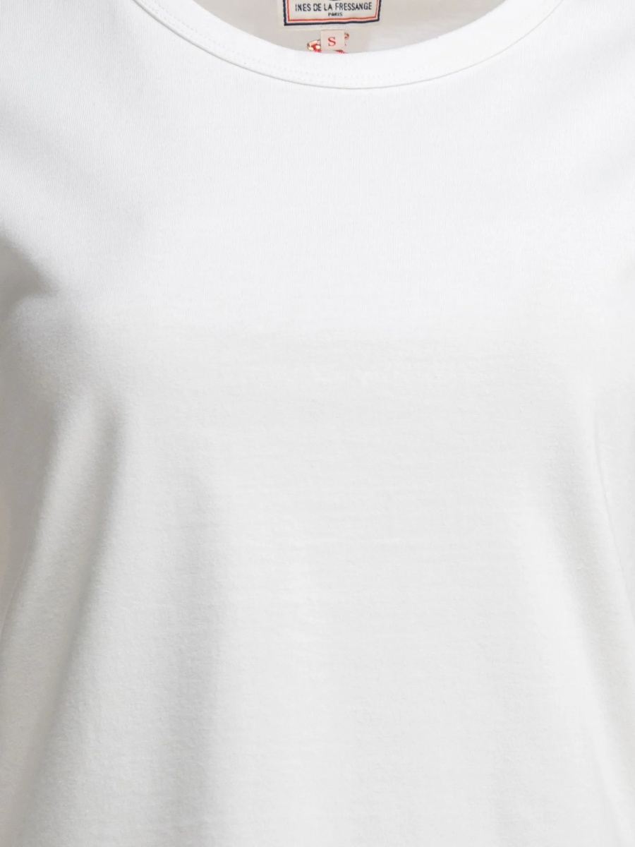 Tricou INES DE LA FRESSANGE alb - Img 3
