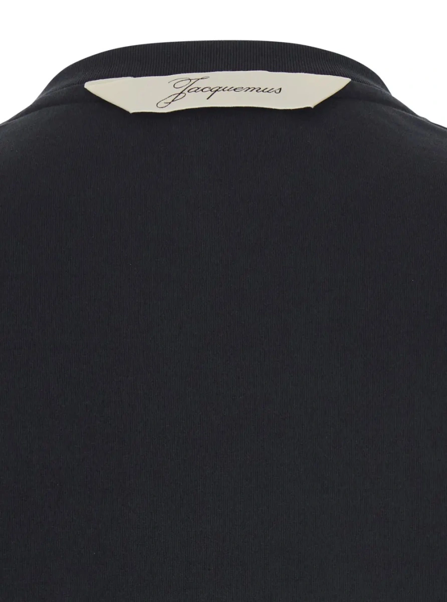 Tricou JACQUEMUS negru 'Le T-Shirt Rond Carre' - Img 3