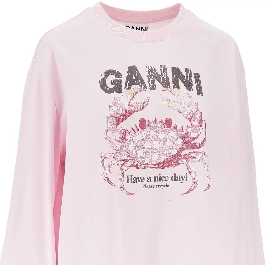 Tricou Jersey t-shirt with 'Crab' print - Img 2