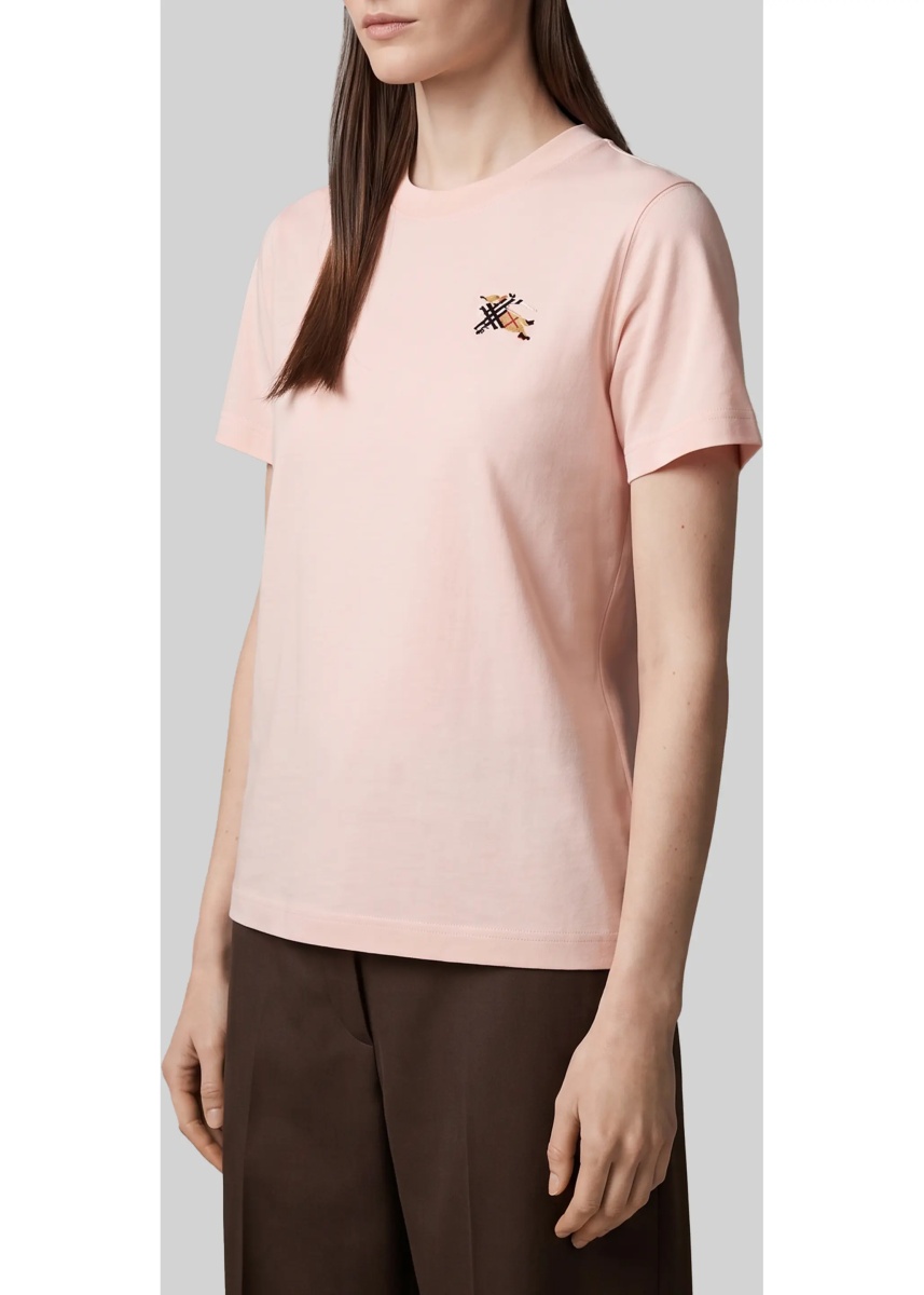 Tricou Knight Check Cotton T-Shirt - Img 2