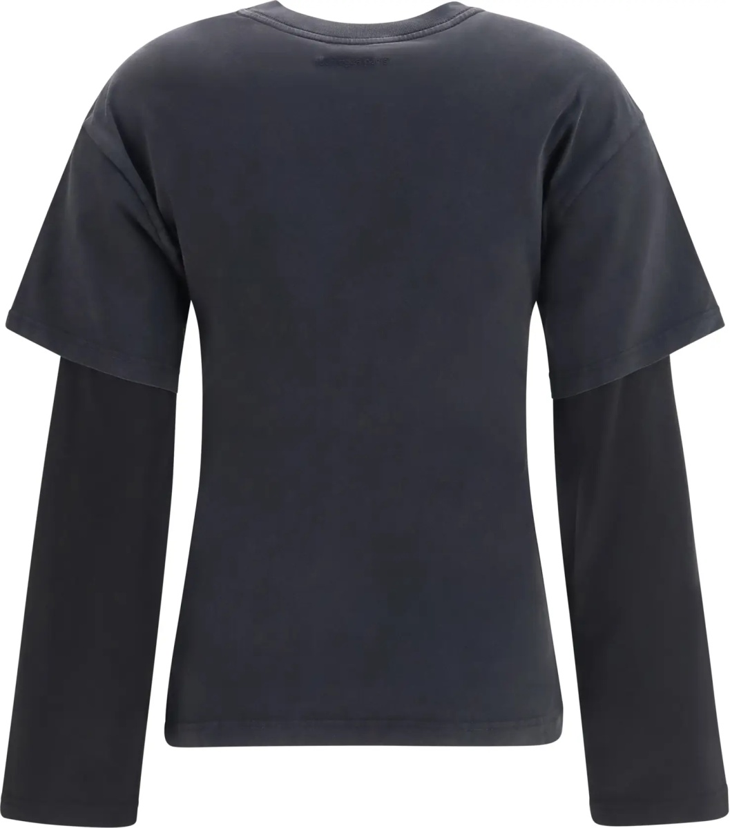 Tricou Logo print double sleeves T-shirt - Img 2