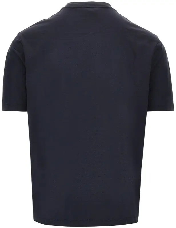 Tricou Lyocell and cotton blend T-shirt with logo - Img 3