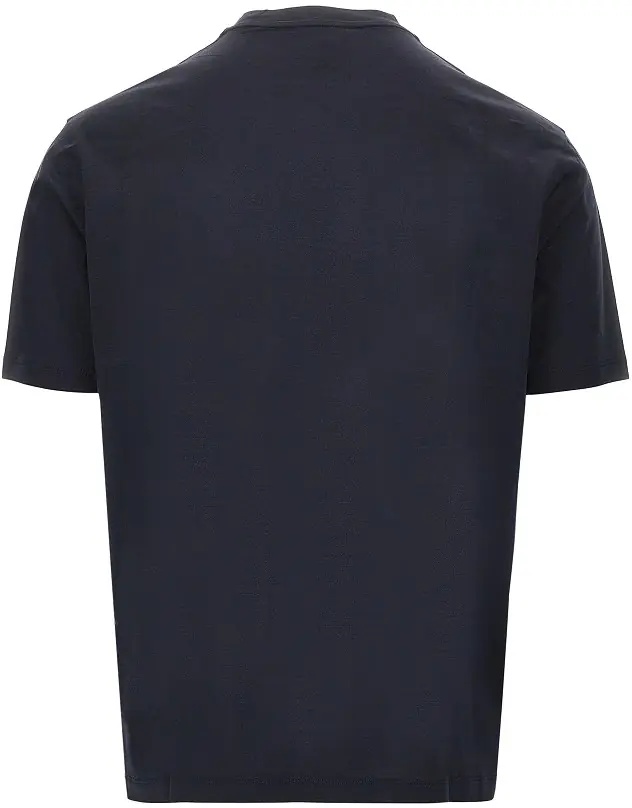Tricou Lyocell and cotton blend T-shirt with logo - Img 3
