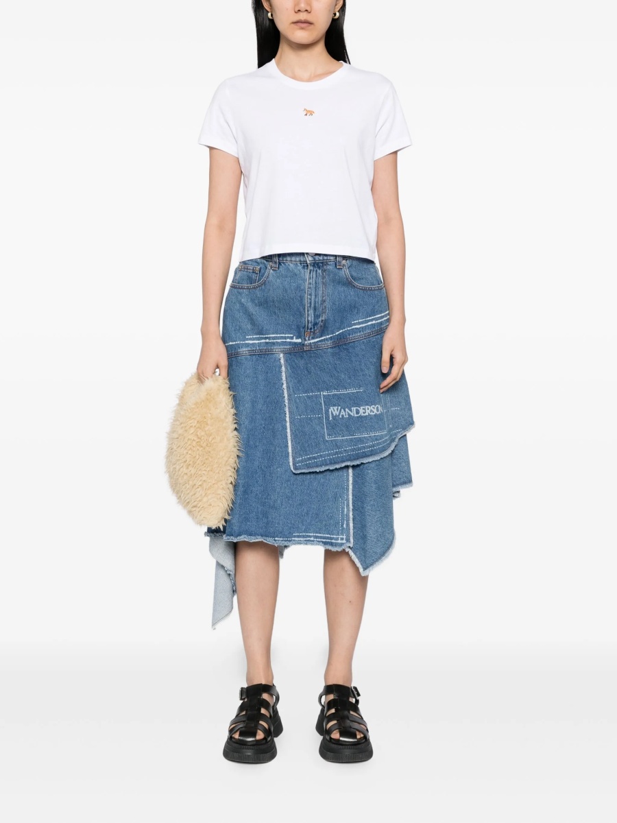 Tricou MAISON KITSUNÉ alb - Img 2