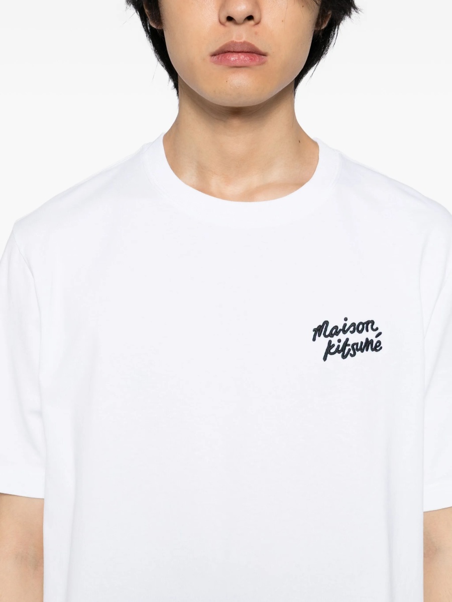 Tricou MAISON KITSUNÉ alb - Img 4
