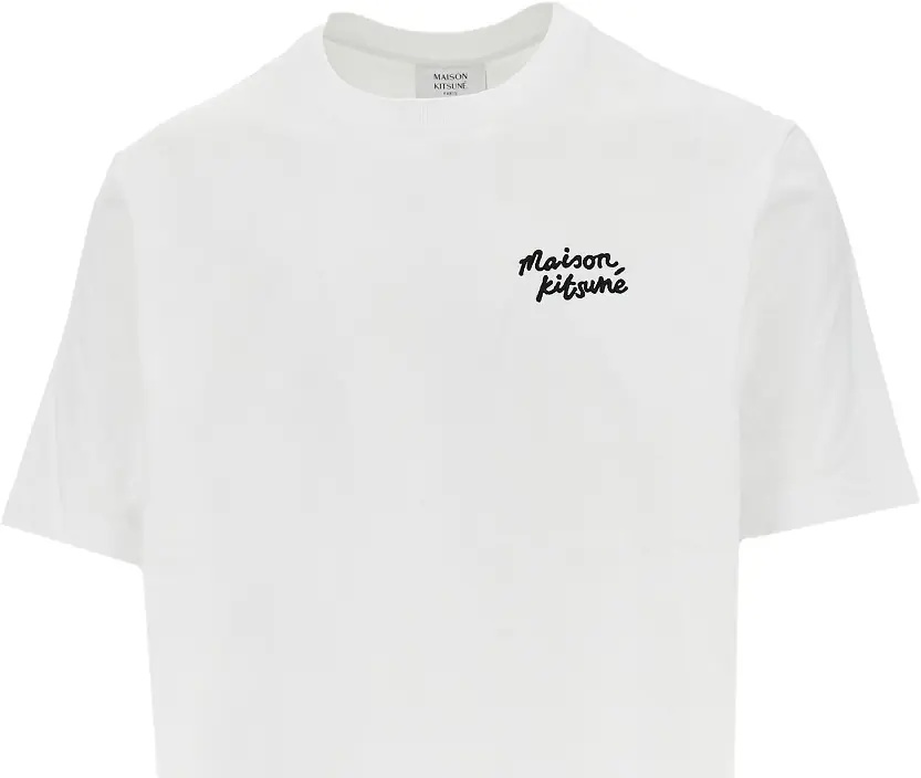 Tricou MAISON KITSUNÉ Maison Kitsuné Handwriting embroidery T-shirt - Img 2