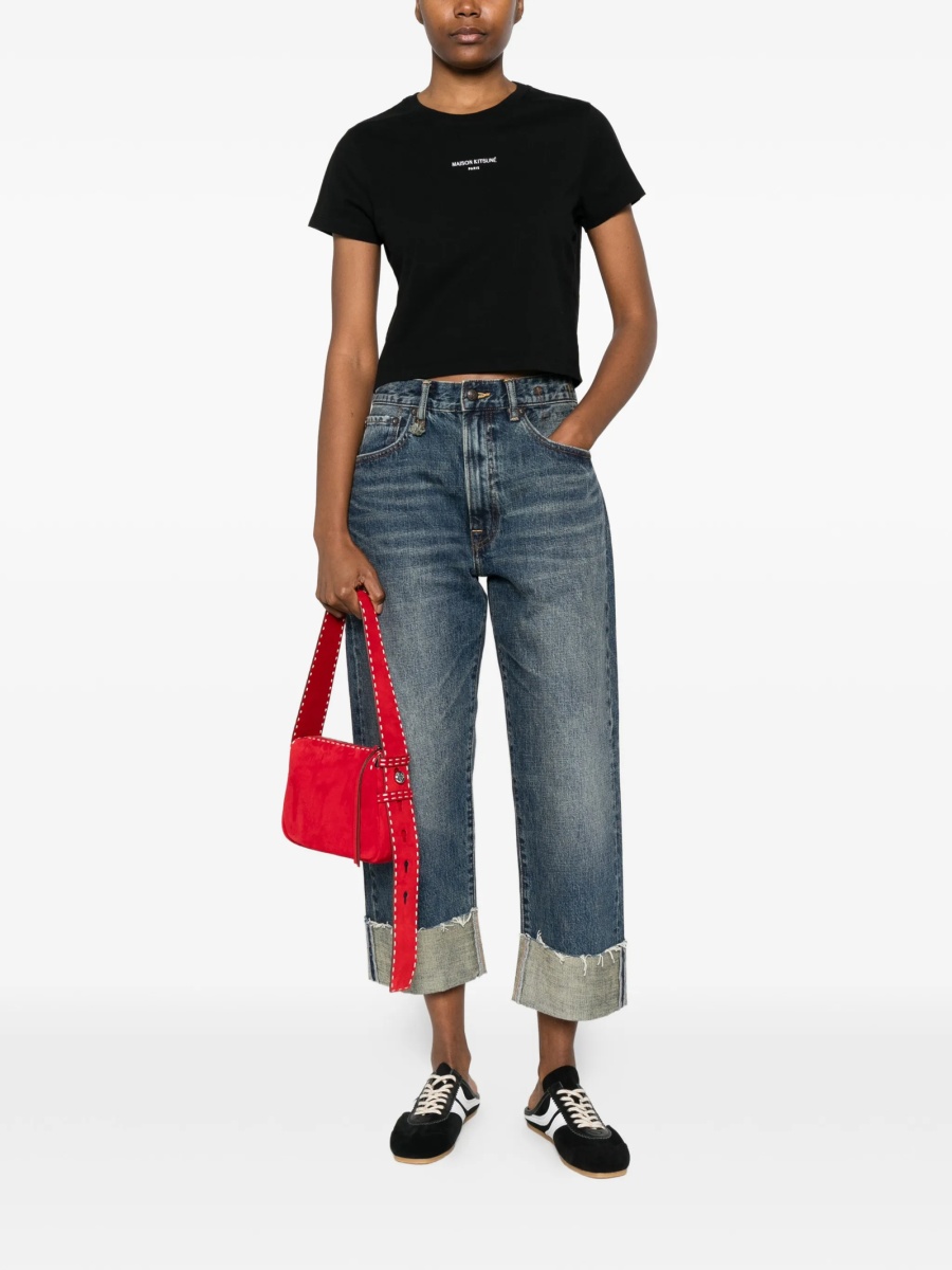 Tricou MAISON KITSUNÉ negru - Img 2