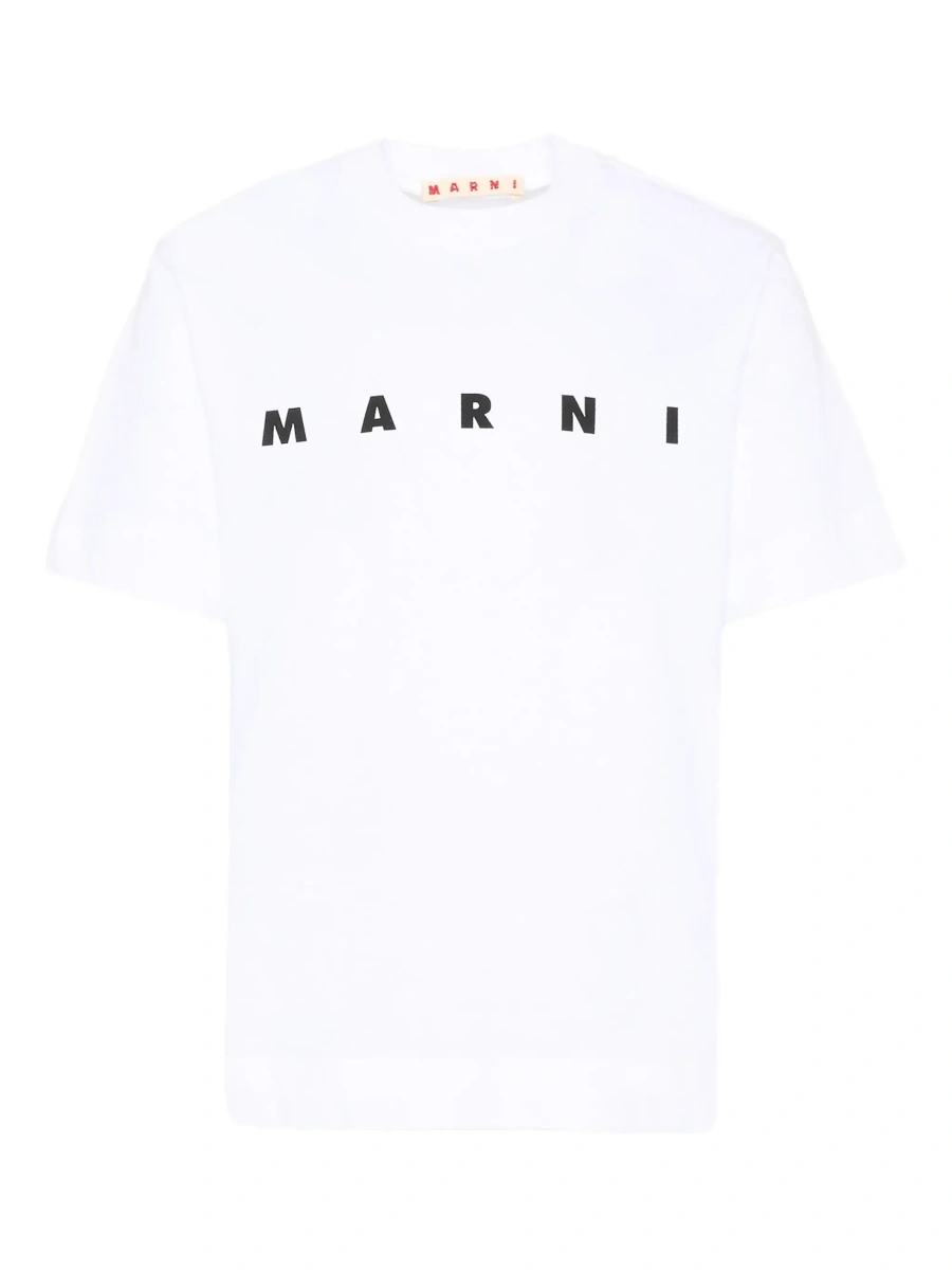 Tricou Marni alb din bumbac - Img 6