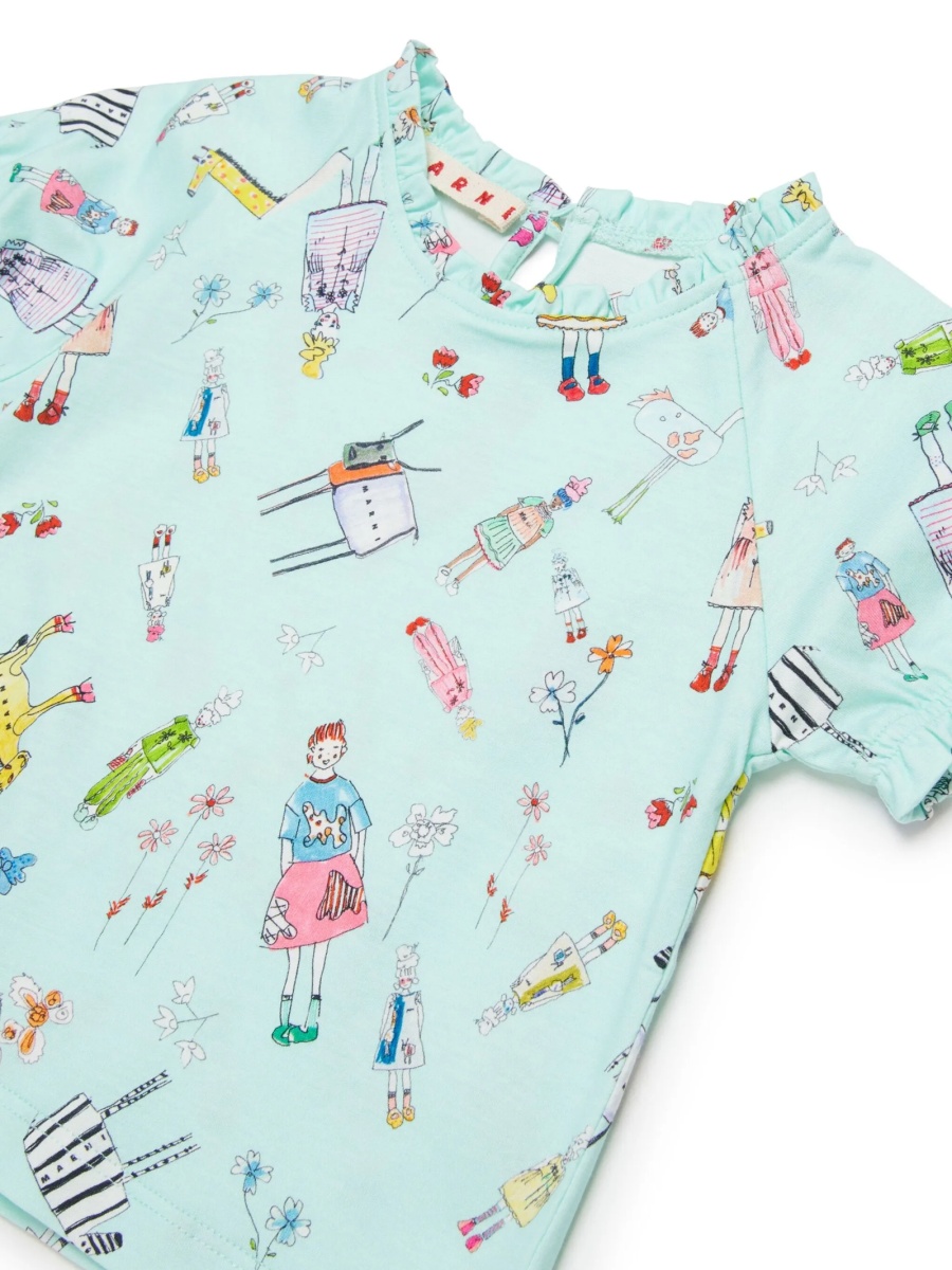 Tricou Marni albastru - Img 3