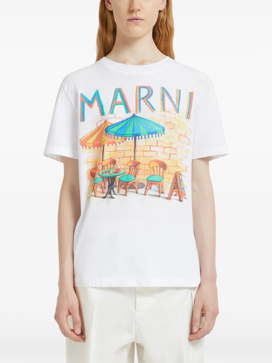 Tricou Marni alb - Img 3