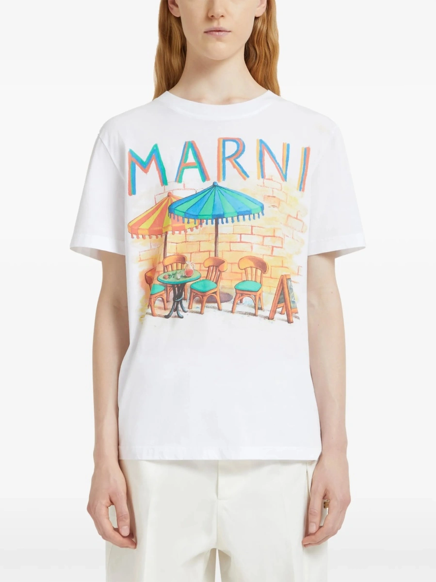 Tricou Marni alb - Img 3