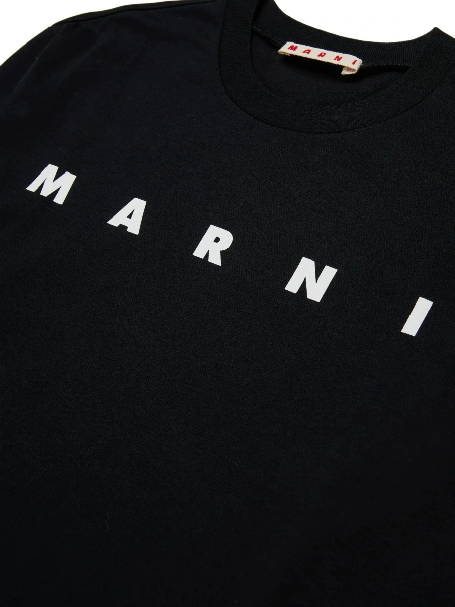 Tricou Marni negru din bumbac - Img 6