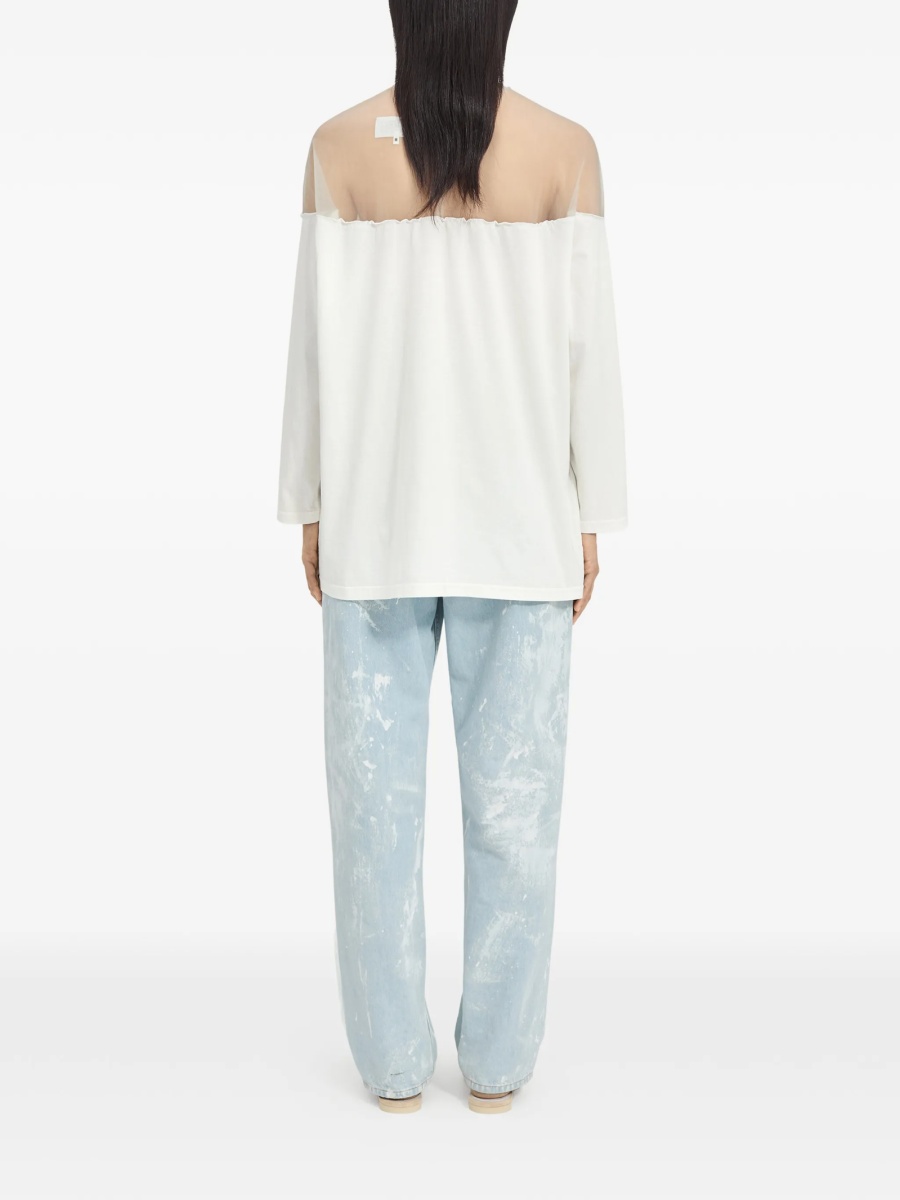 Tricou MM6 Maison Margiela alb - Img 4