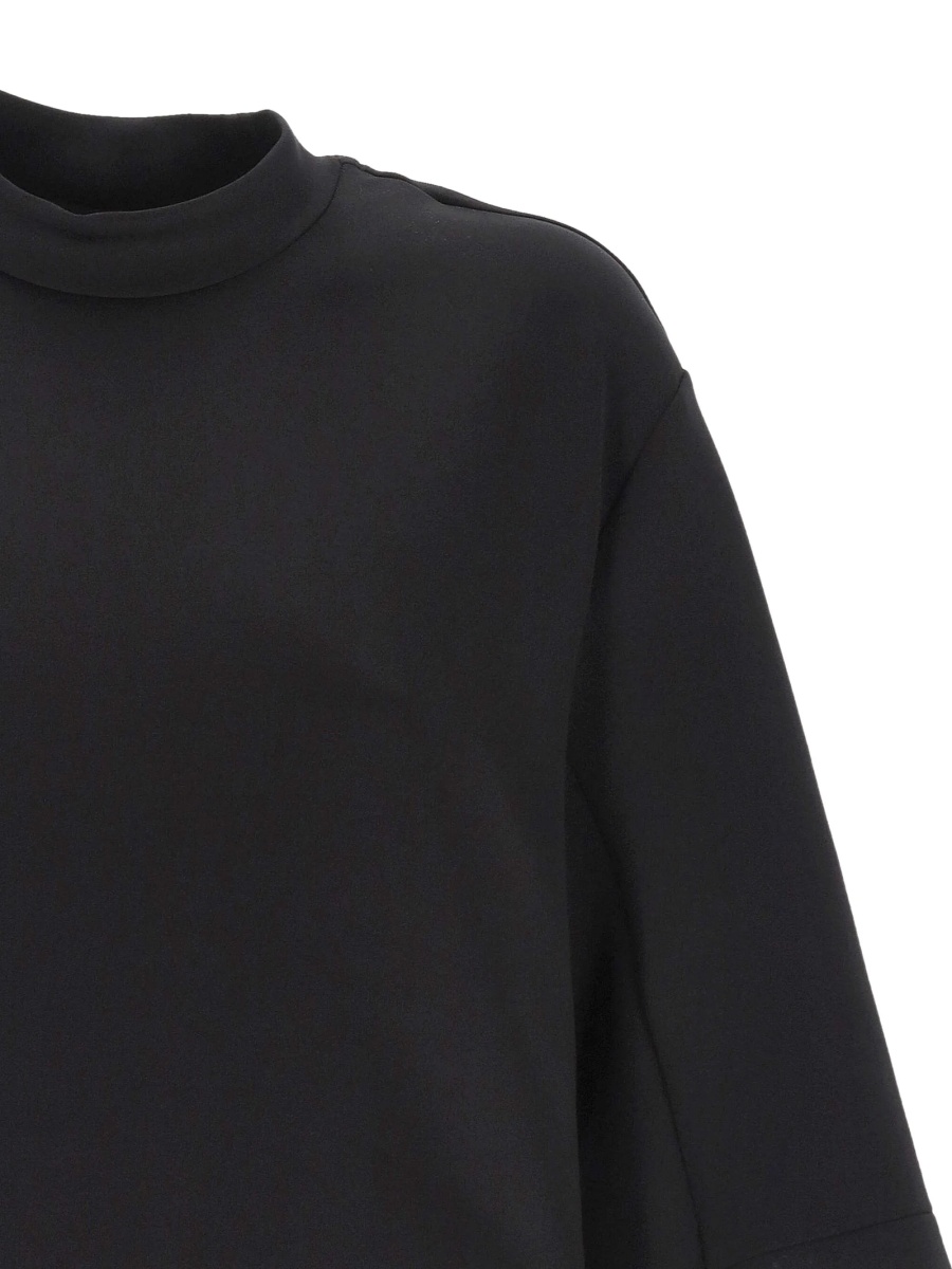 Tricou MONCLER X EDWARD ENNINFUL negru din polyester si lycra - Img 3