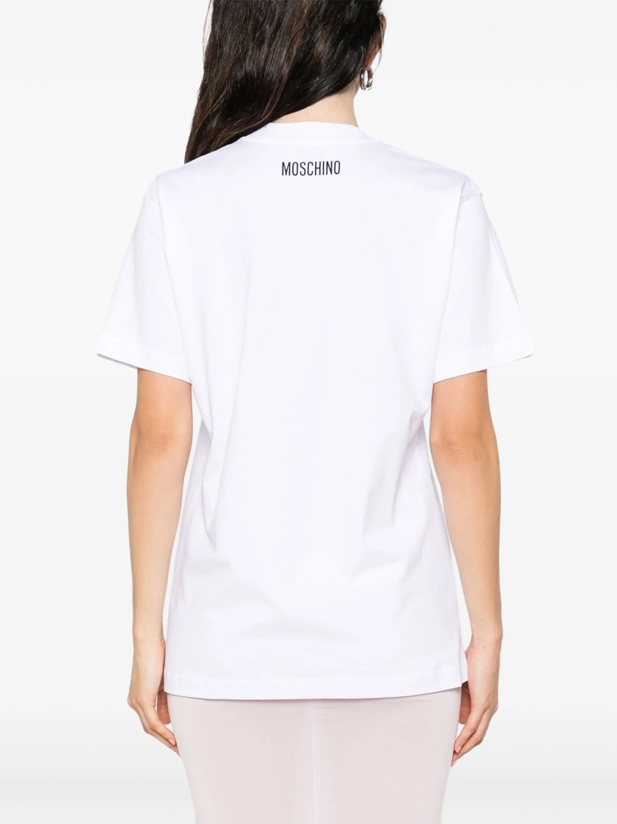 Tricou Moschino alb - Img 4