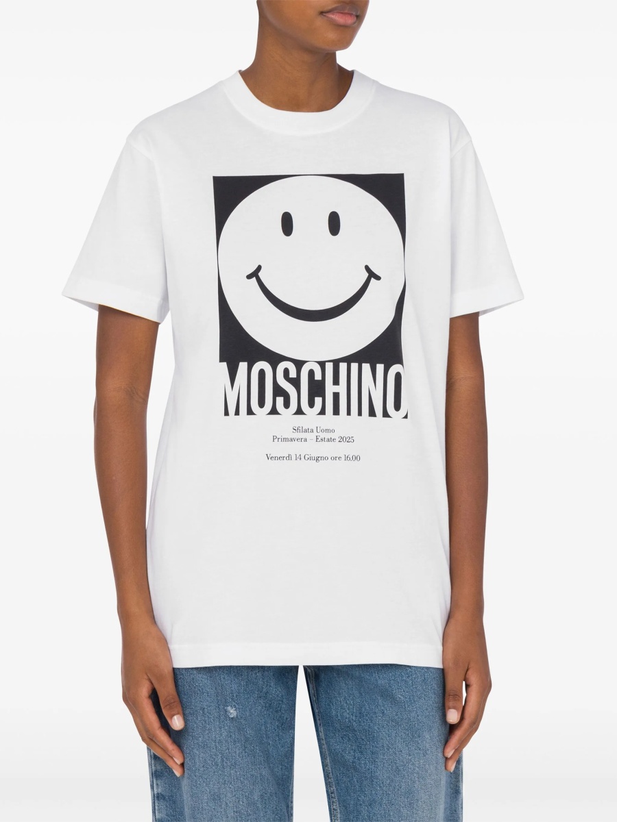 Tricou Moschino alb - Img 2