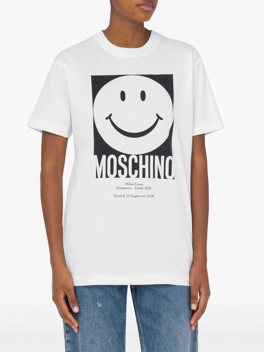 Tricou Moschino alb - Img 2