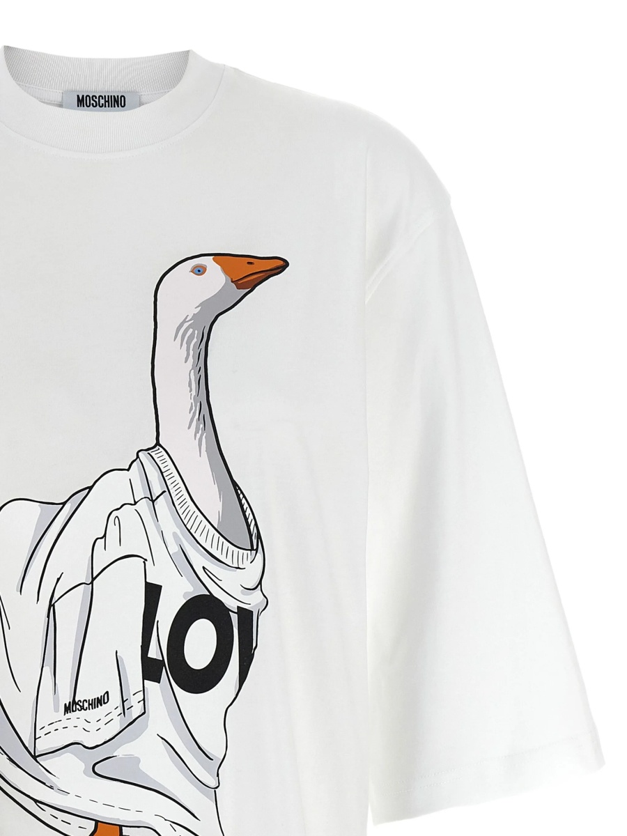 Tricou Moschino alb - Img 4