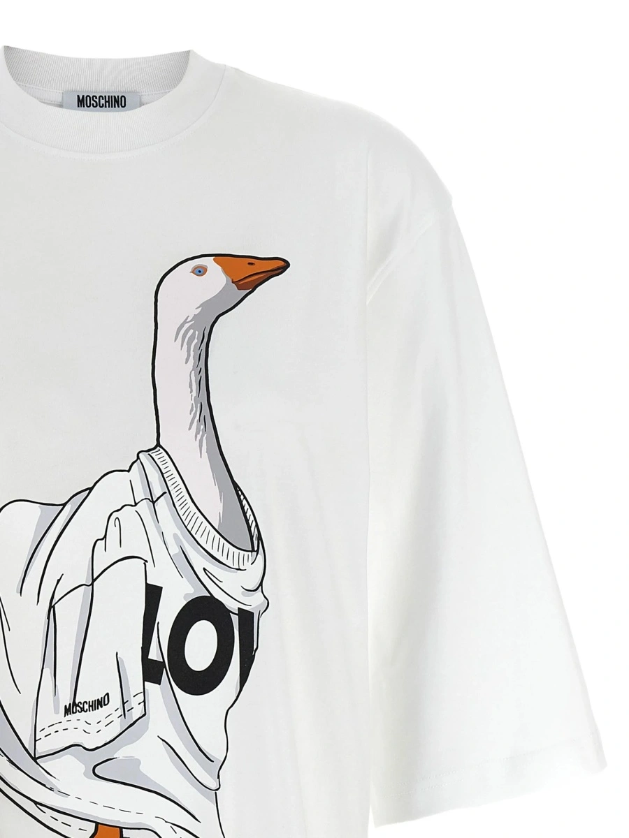 Tricou Moschino alb - Img 4