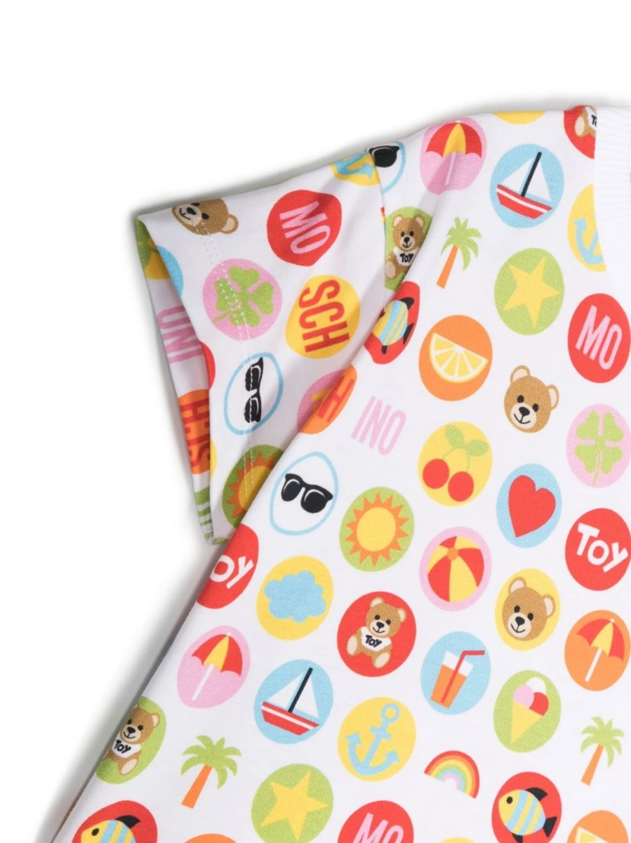 Tricou Moschino alb - Img 3